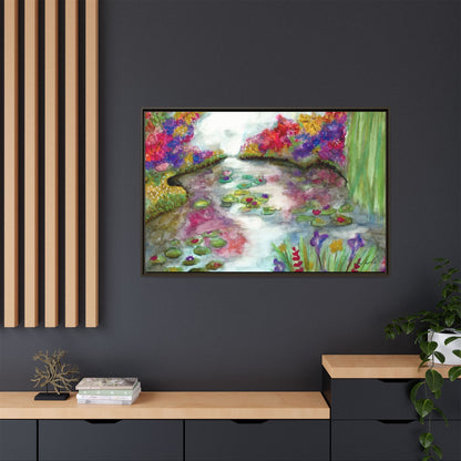 Floral Summer Pond Framed Wall Art