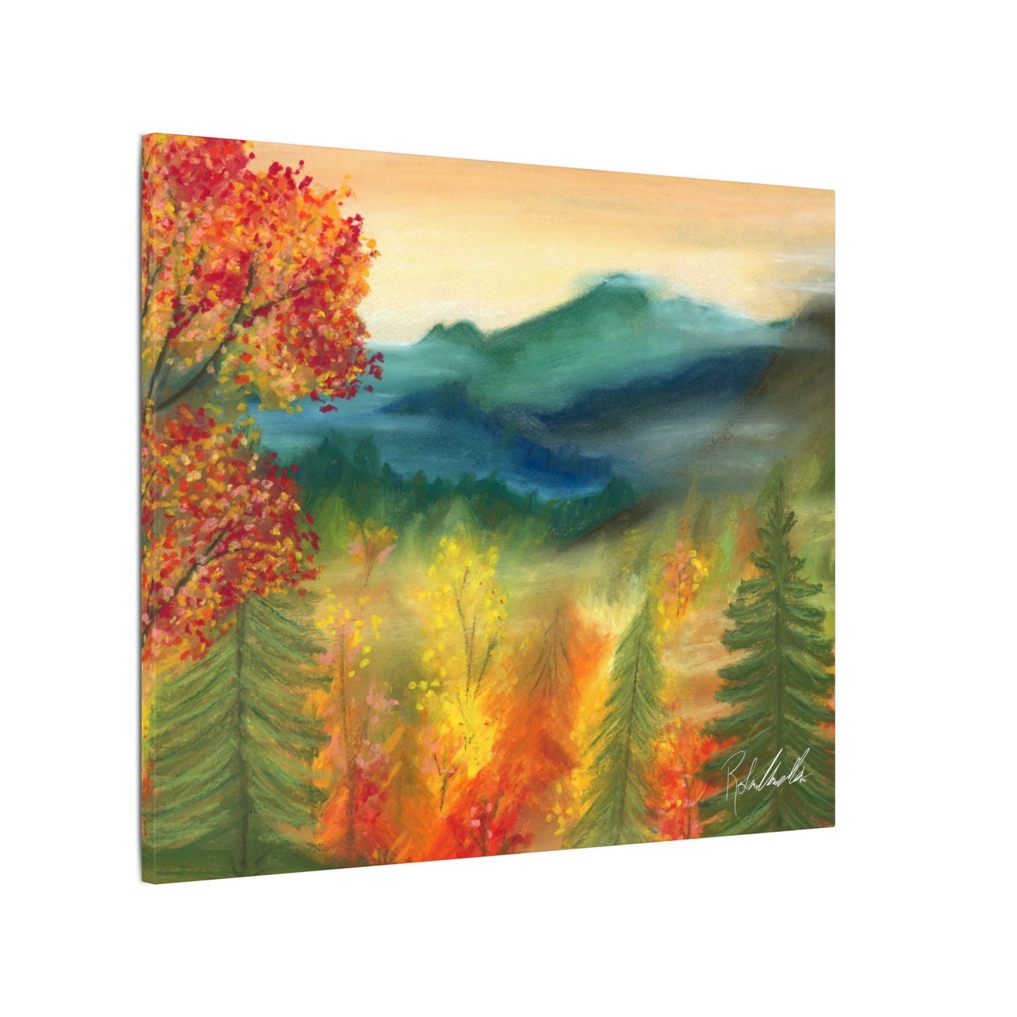 Fall Mountains Canvas Gallery Wrap