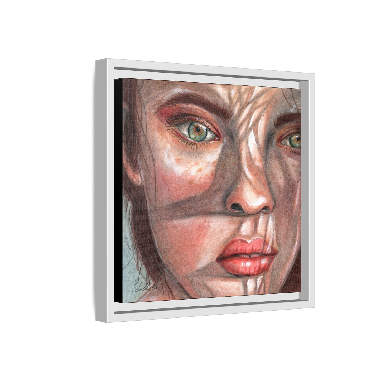Woman In the Shadows Framed Wall Art