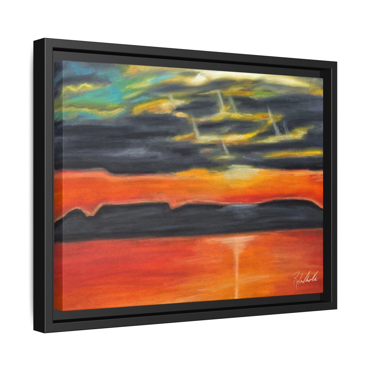 Sleeping Giant at Sunset Framed Wall Art