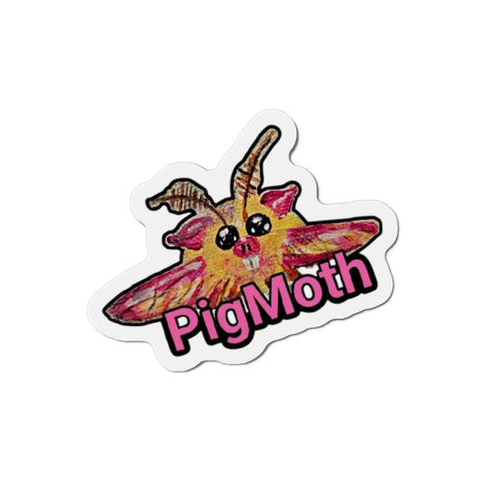 Pig Moth Cut Magnets