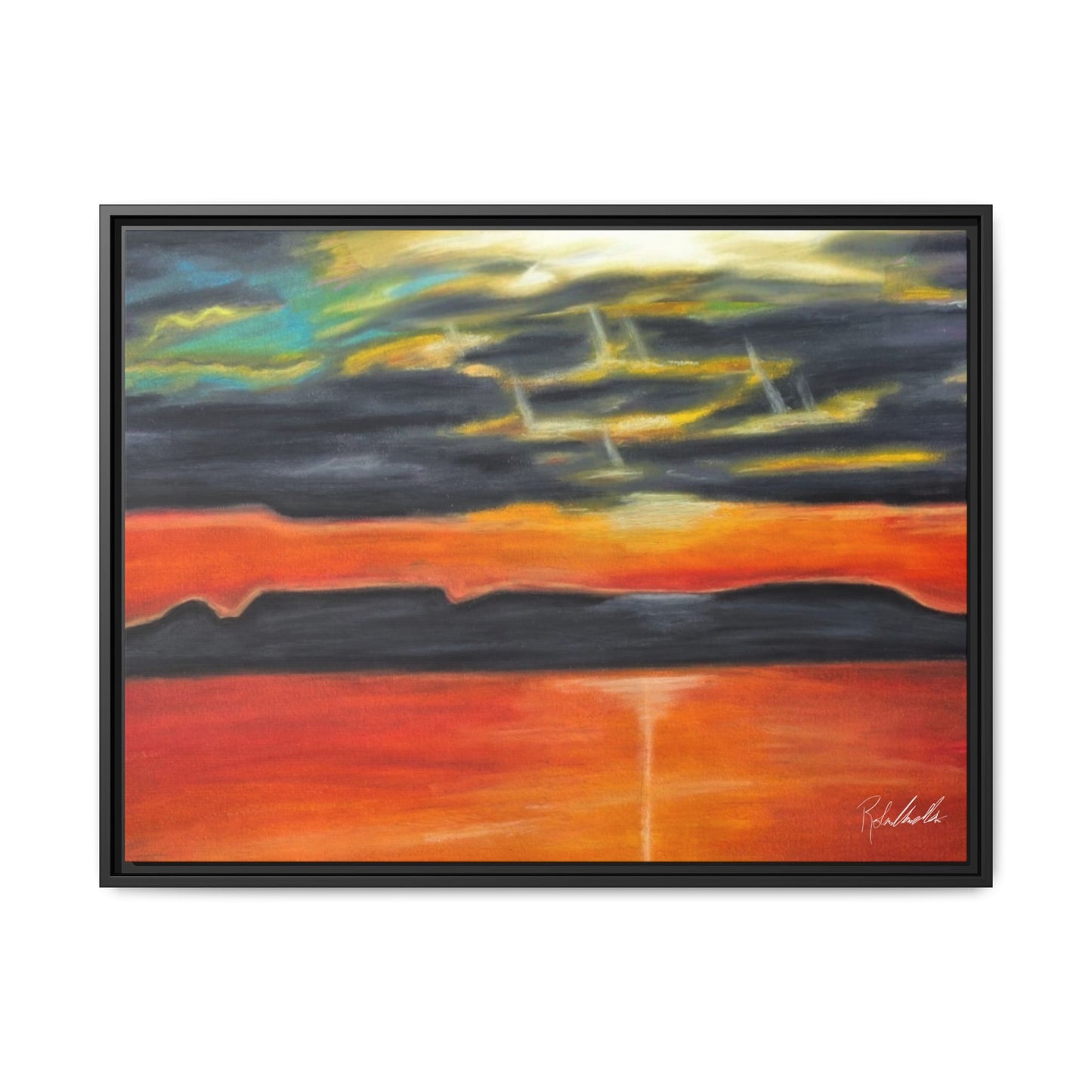 Sleeping Giant at Sunset Framed Wall Art