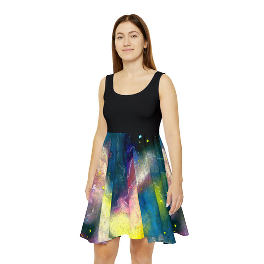 Sunrise Galaxy Women's Skater Dress (AOP)