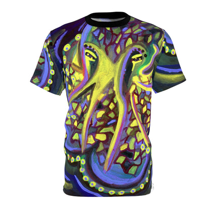 Octopus Abstract Art T-Shirt — Vibrant All-Over Print Tee