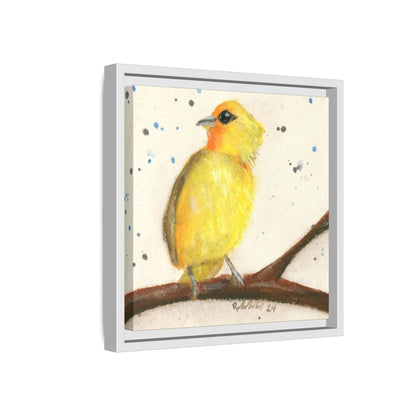 Yellow Canary Bird Framed Wall Art
