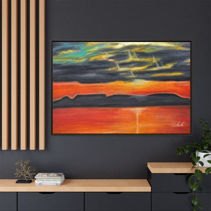 Sleeping Giant at Sunset Framed Wall Art