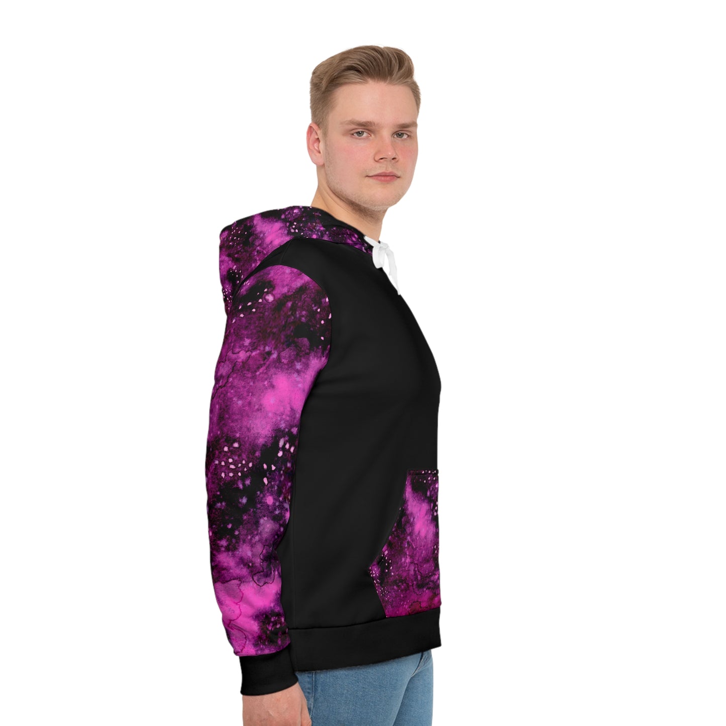 Rose Colored Galaxy Unisex Fashion Hoodie (AOP)