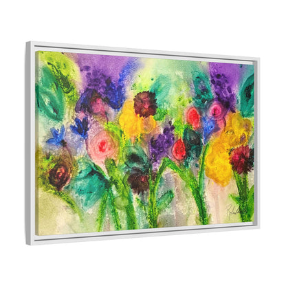 Abstract Flowers Framed Wall Art