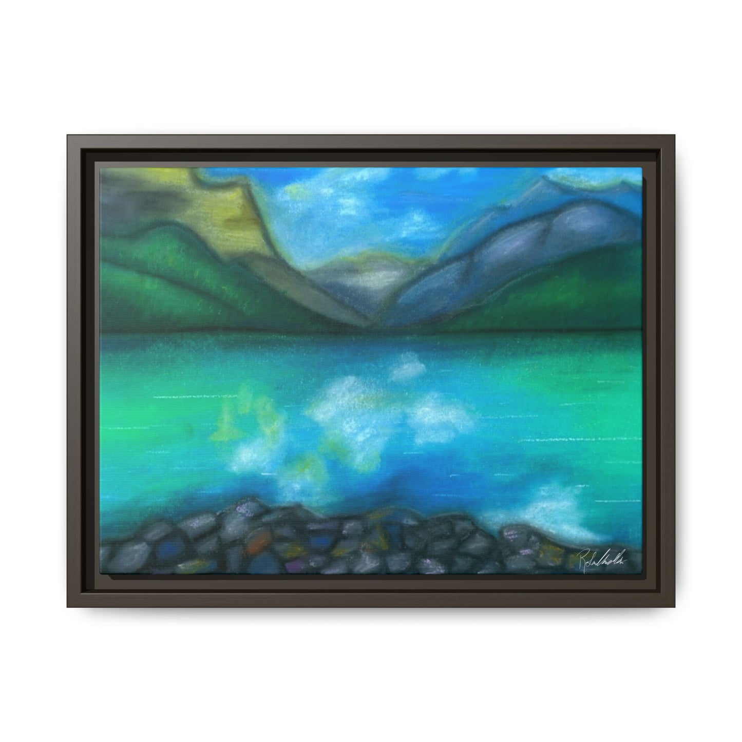 Mountain Lake Framed Wall Art