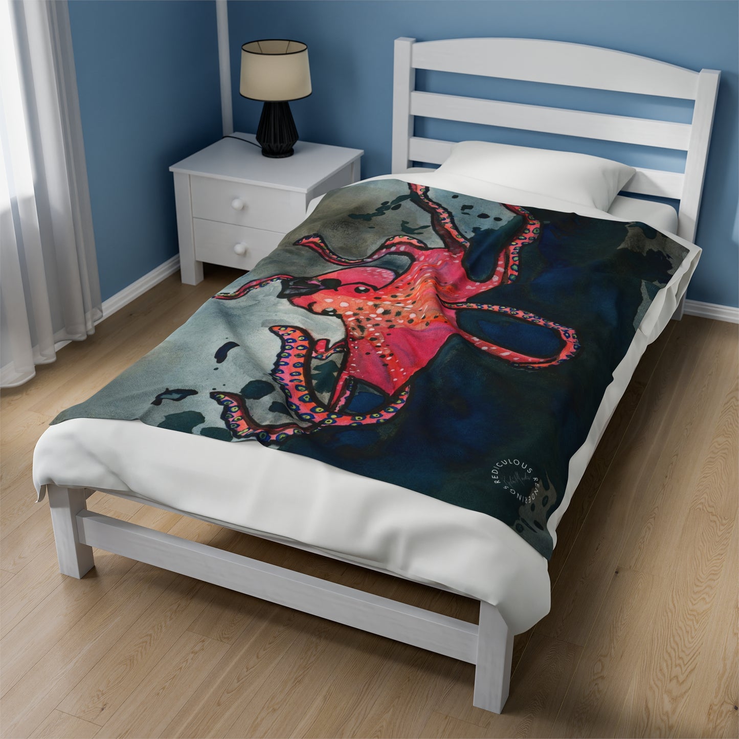 Octopus Velveteen Plush Blanket