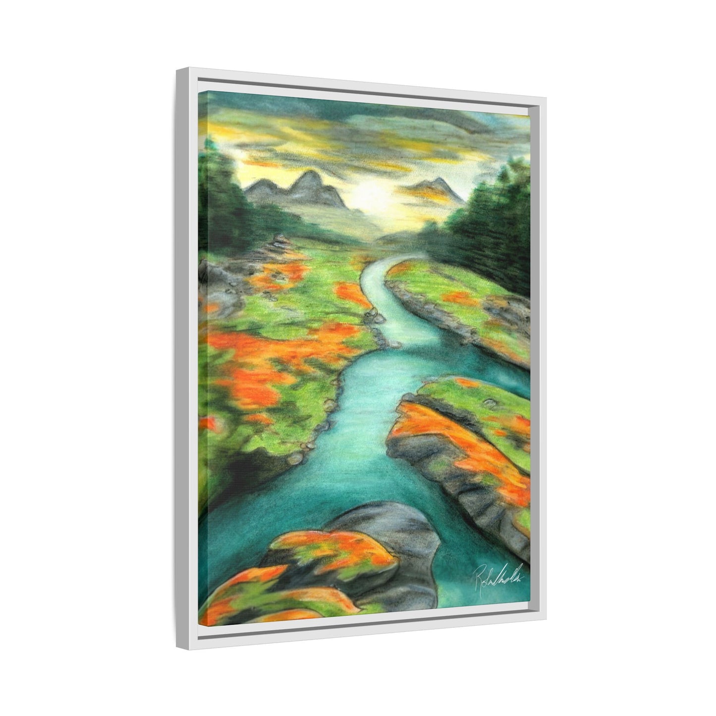 Mountain Stream Framed Wall Art