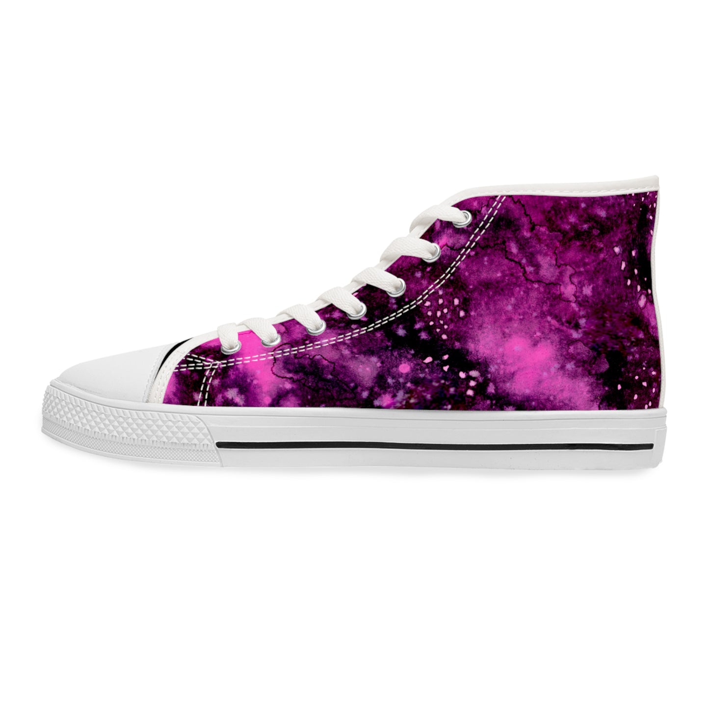 Rose Colored Galaxy Unisex Classic High Top Sneakers