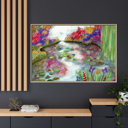 Floral Summer Pond Framed Wall Art