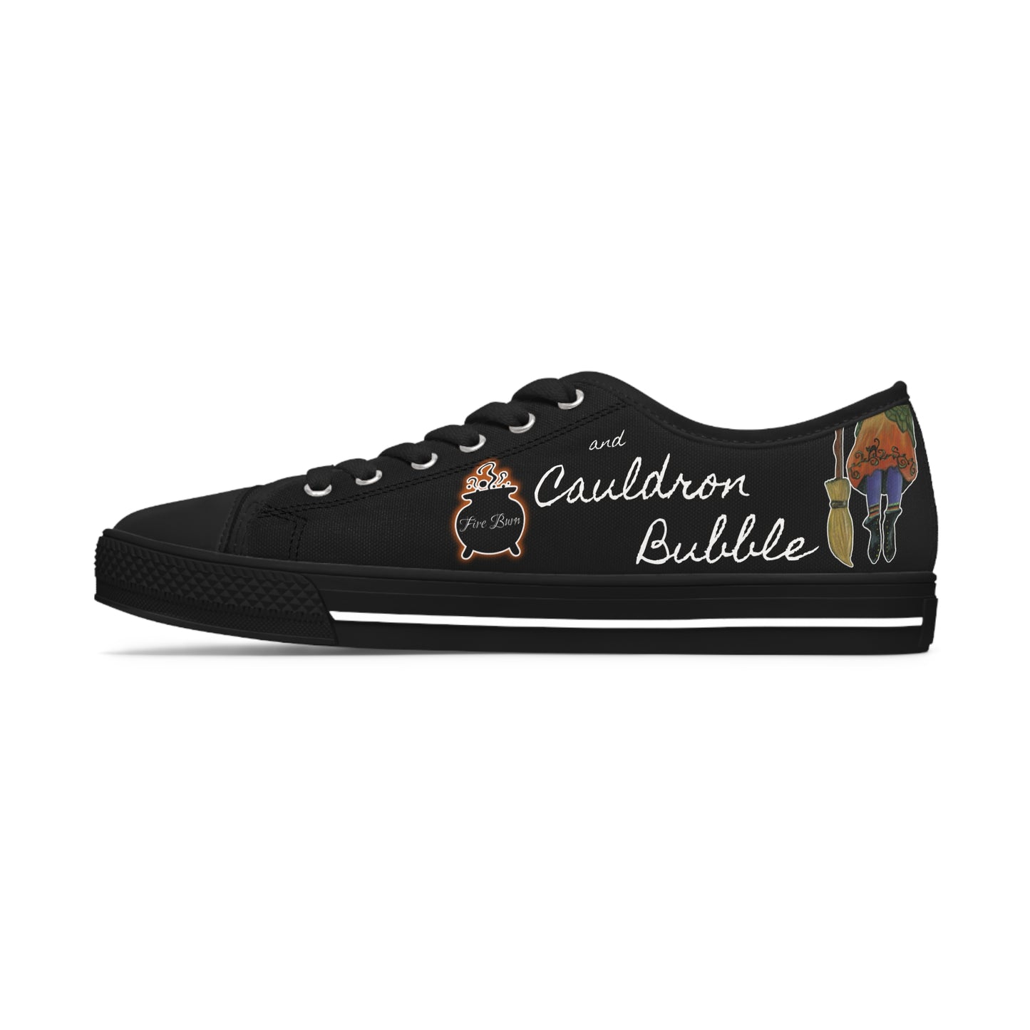 Halloween Double Double Toil and Trouble Witch Unisex Classic Low Top Sneaker Shoes