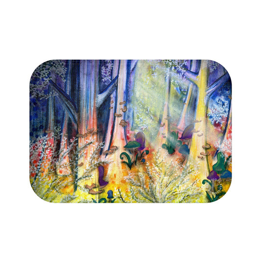 Fantasy Forest Bath Mat  Anti-Slip, 100% Microfiber Rug- Home & Bathroom Supplies