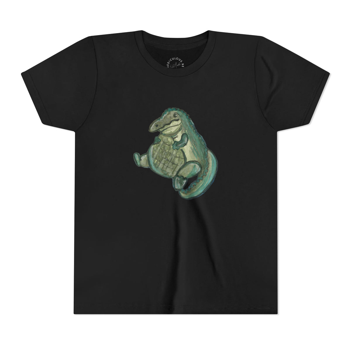 Kids T‑Shirt — Cute Chubby Alligator Graphic