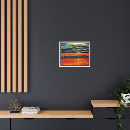 Sleeping Giant at Sunset Framed Wall Art