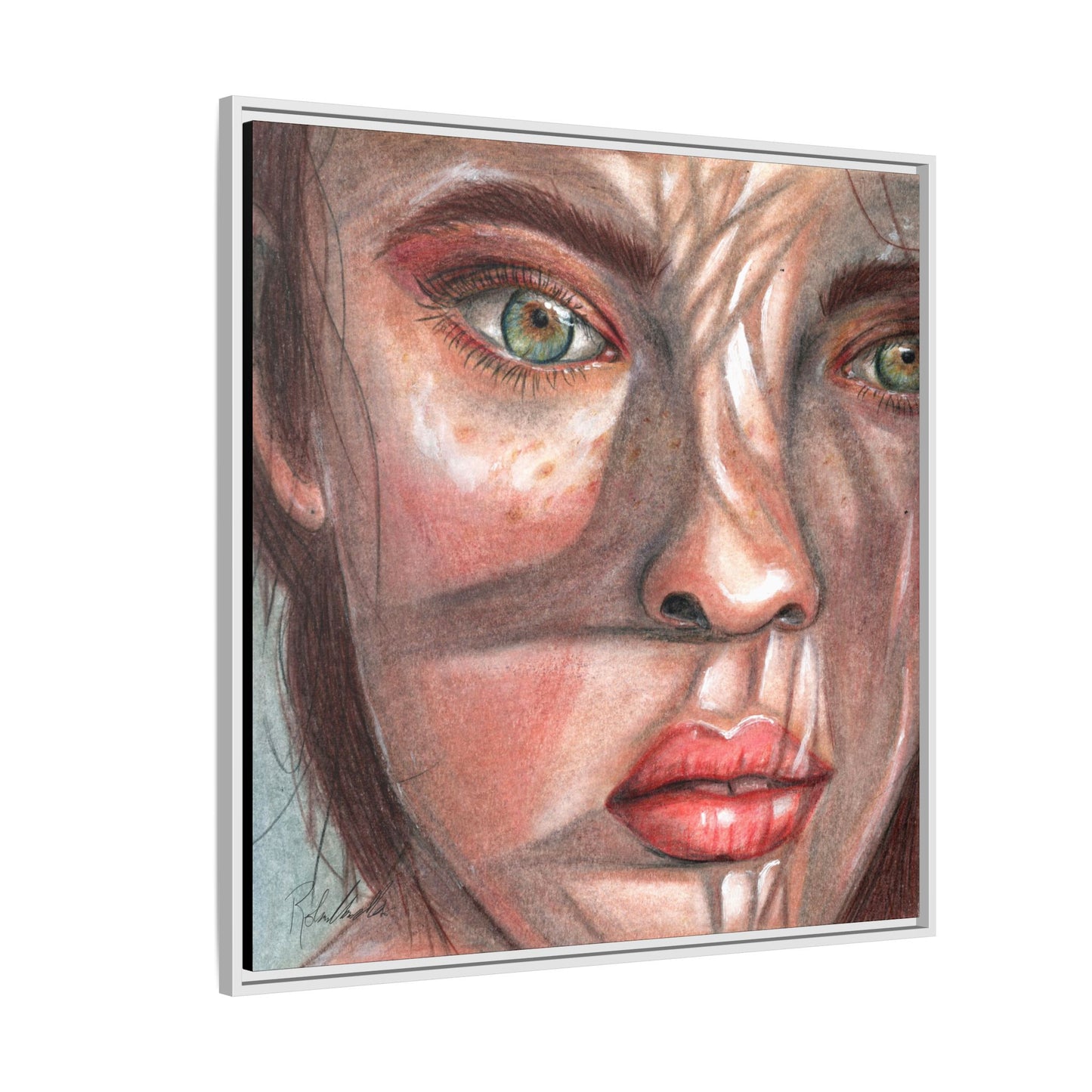 Woman In the Shadows Framed Wall Art