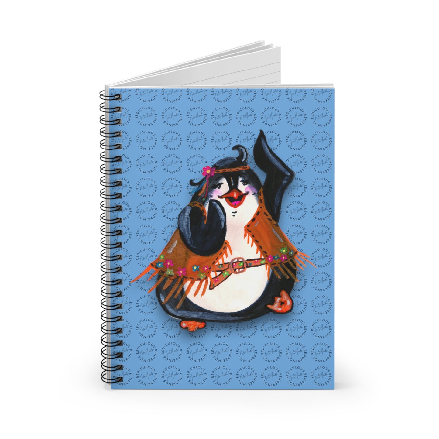 Penguin Ruled Line Notebook 118 Pages, Printed Cover