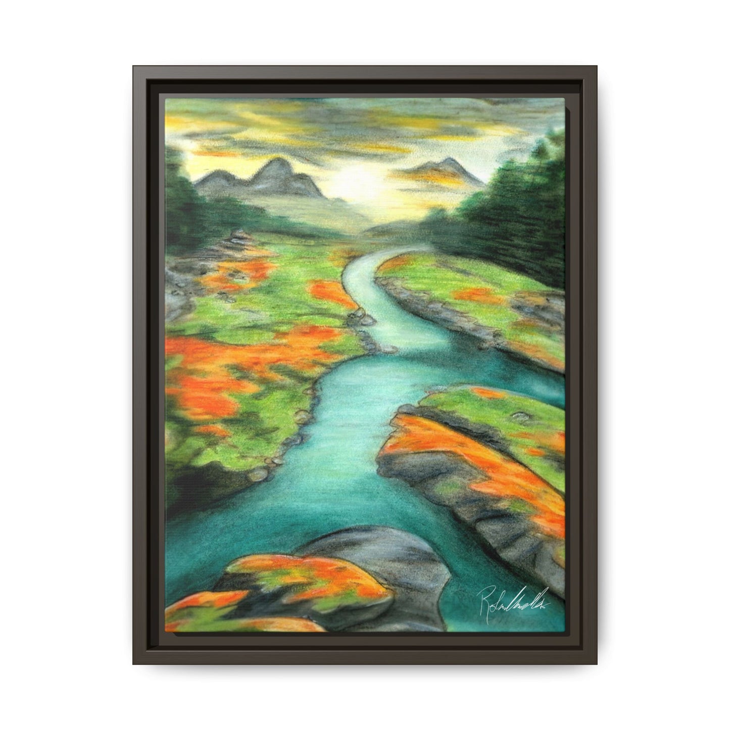 Mountain Stream Framed Wall Art