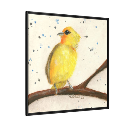 Yellow Canary Bird Framed Wall Art