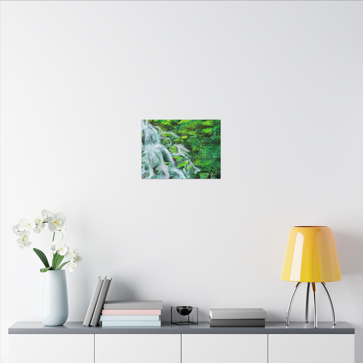 Mossy Waterfall Canvas Gallery Wrap