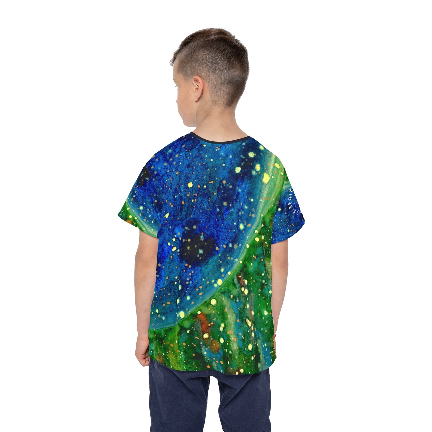 Blue Planet Galaxy Kids Sports Jersey (AOP)