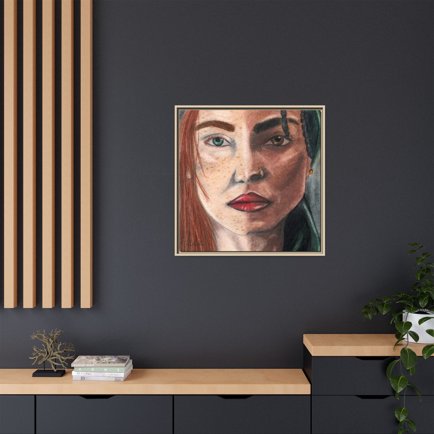 Beyond Race Woman Framed Wall Art