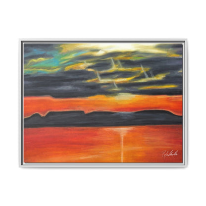 Sleeping Giant at Sunset Framed Wall Art