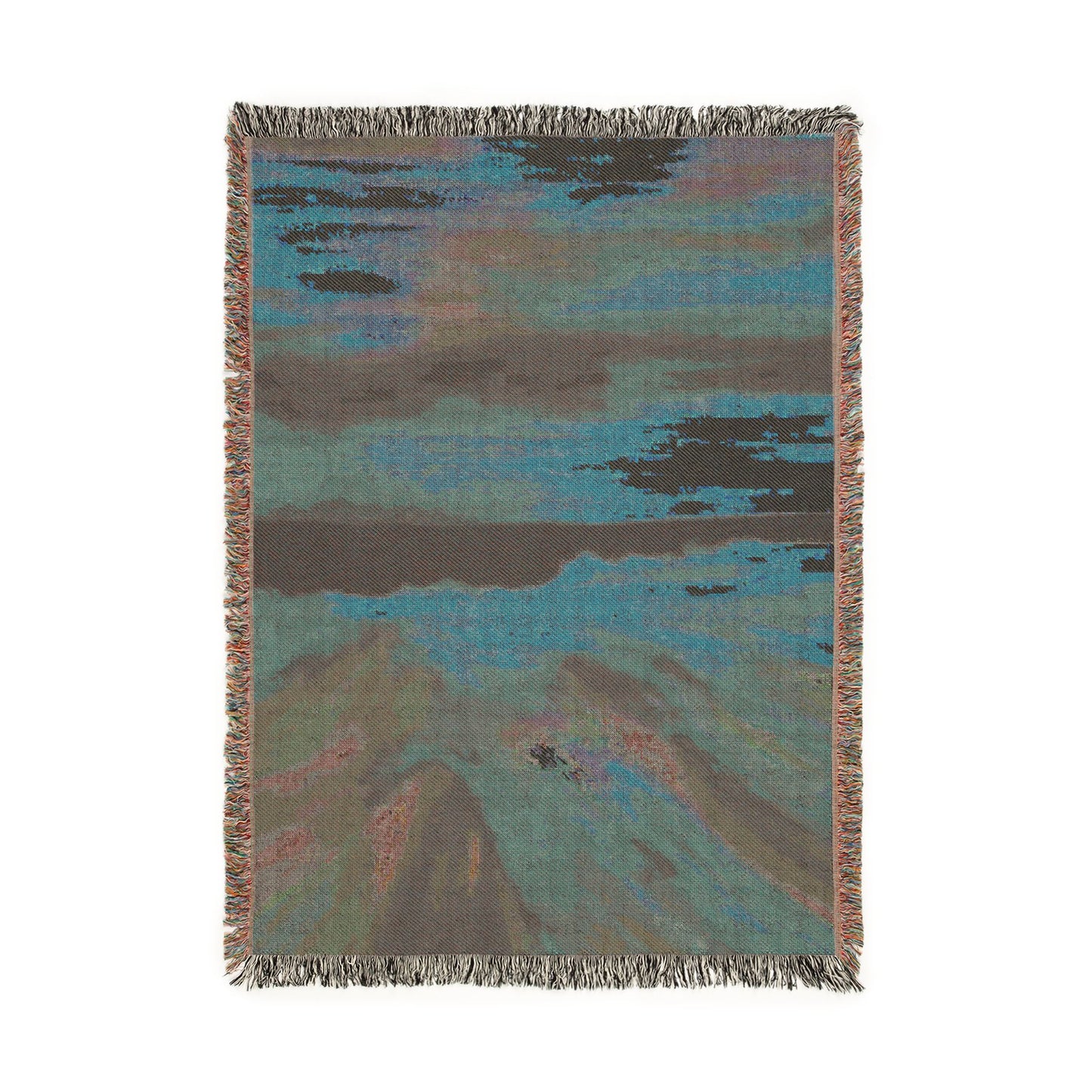 Abstract Sunset Woven Blanket