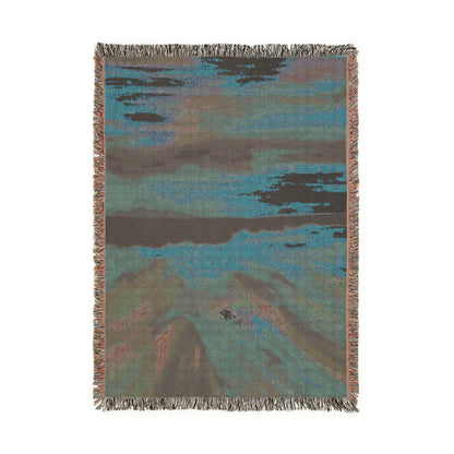 Abstract Sunset Woven Blanket