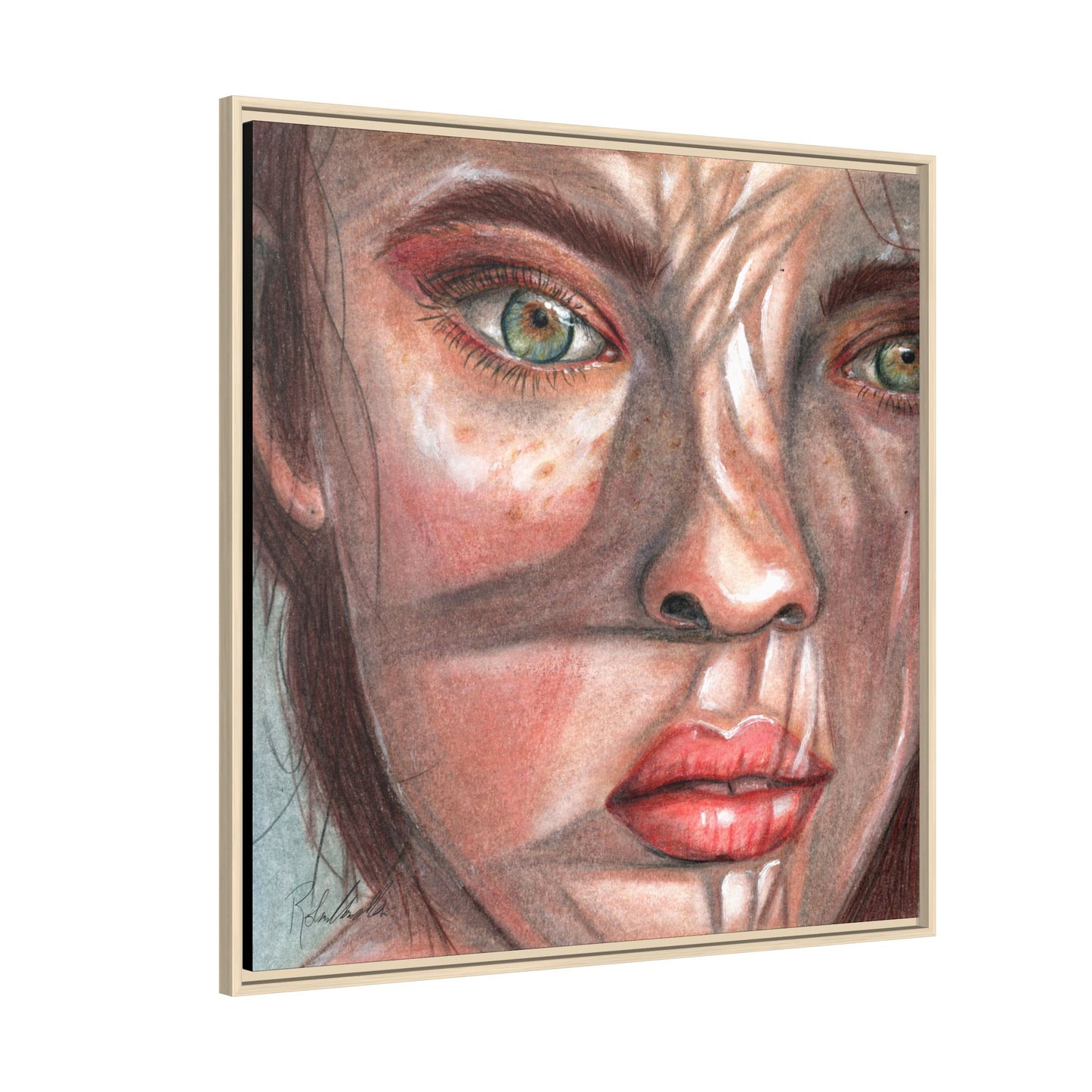 Woman In the Shadows Framed Wall Art