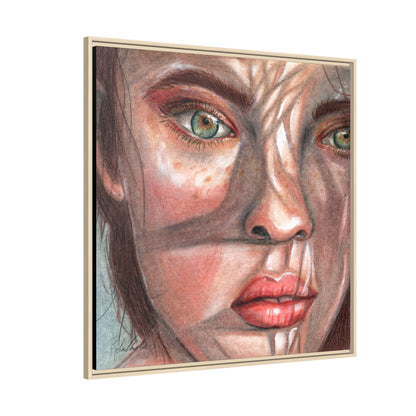 Woman In the Shadows Framed Wall Art