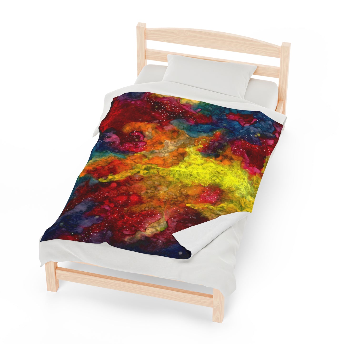 Sunset Clouds Galaxy Velveteen Plush Blanket