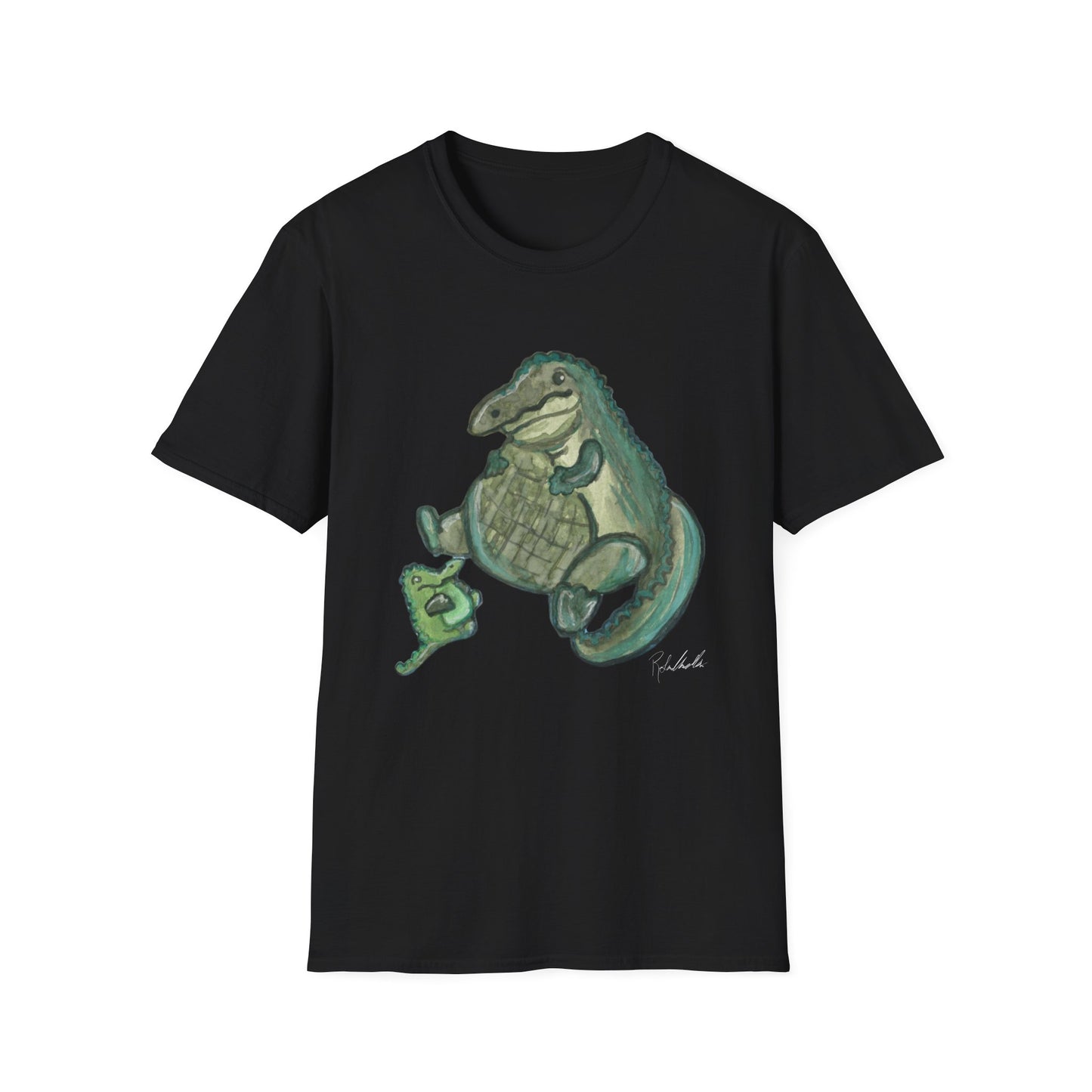 Father Son Alligator Unisex Softstyle Print T-Shirt