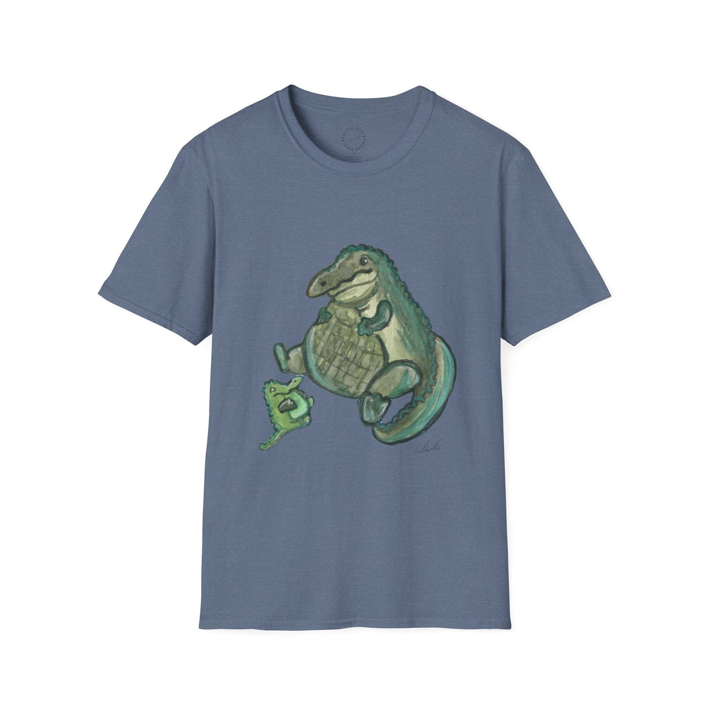 Father Son Alligator Unisex Softstyle Print T-Shirt