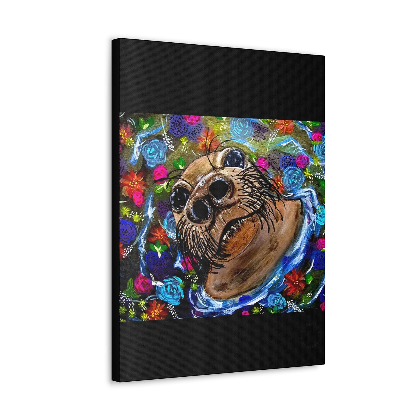 Flower Seal Canvas Gallery Wraps