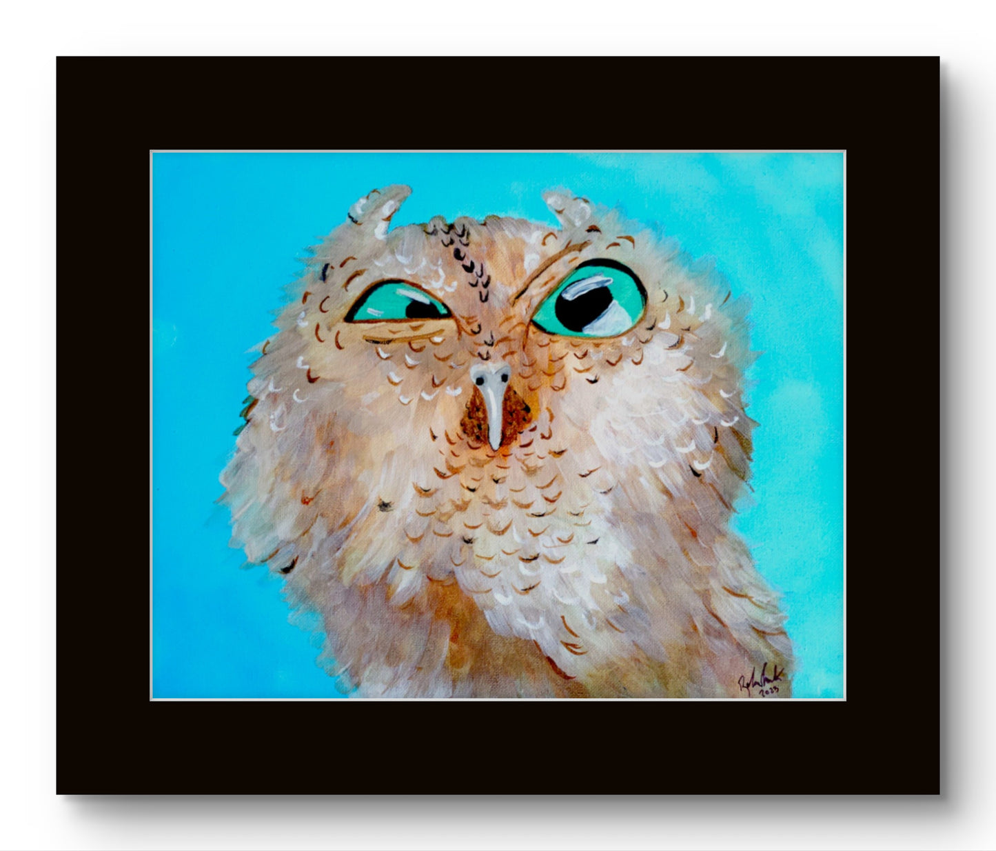 Grumpy Judgy Owl 8x10 Museum Grade Fine Art Print