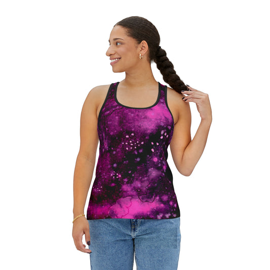 Rose Colored Galaxy Women's Tank Top (AOP)