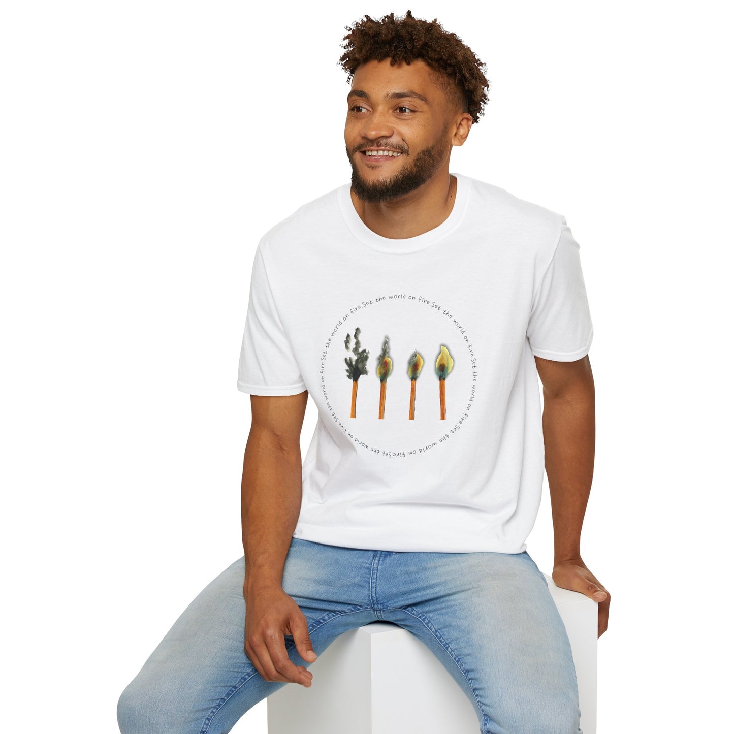 Light the World on Fire Unisex Softstyle T-Shirt