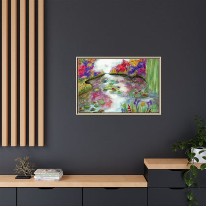 Floral Summer Pond Framed Wall Art