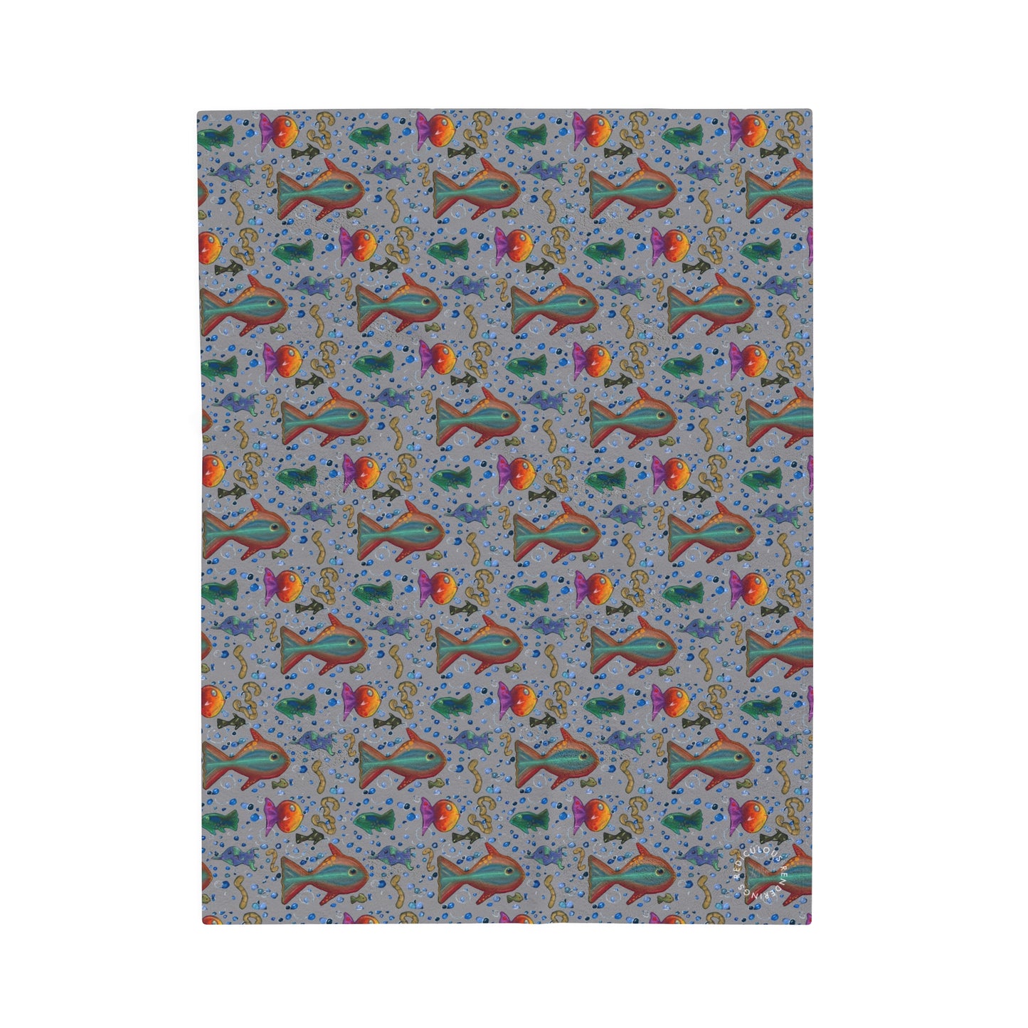 Fish Velveteen Plush Blanket