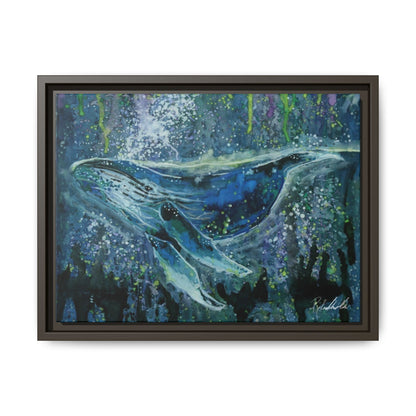 Watercolor Whale Framed Wall Art