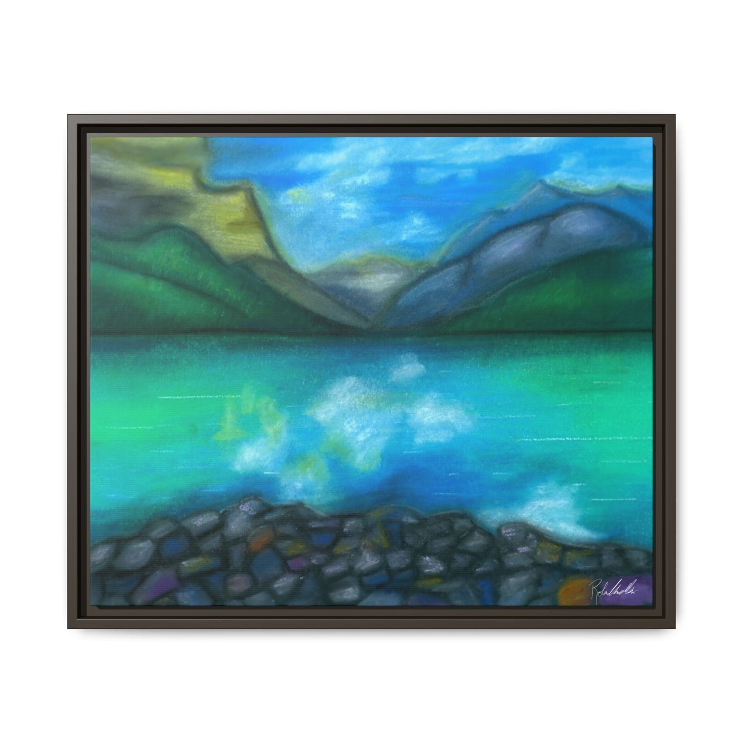 Mountain Lake Framed Wall Art