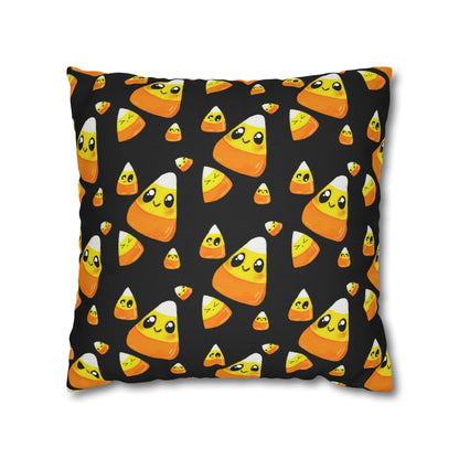 Cute Candy Corn Pattern Pillowcase — Halloween Decorative Throw Pillow Cover