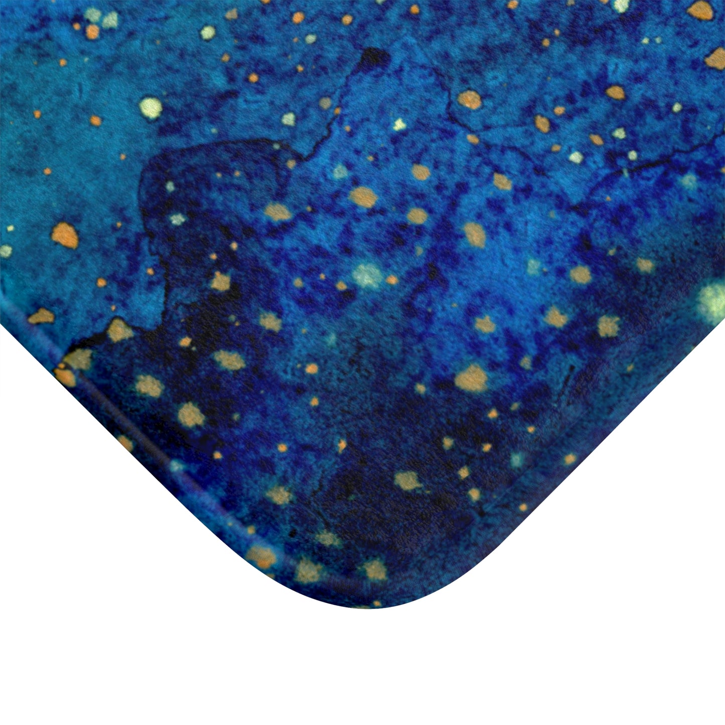 Blue Planet Galaxy Bath Mat  Anti-Slip, 100% Microfiber Rug- Home & Bathroom Supplies