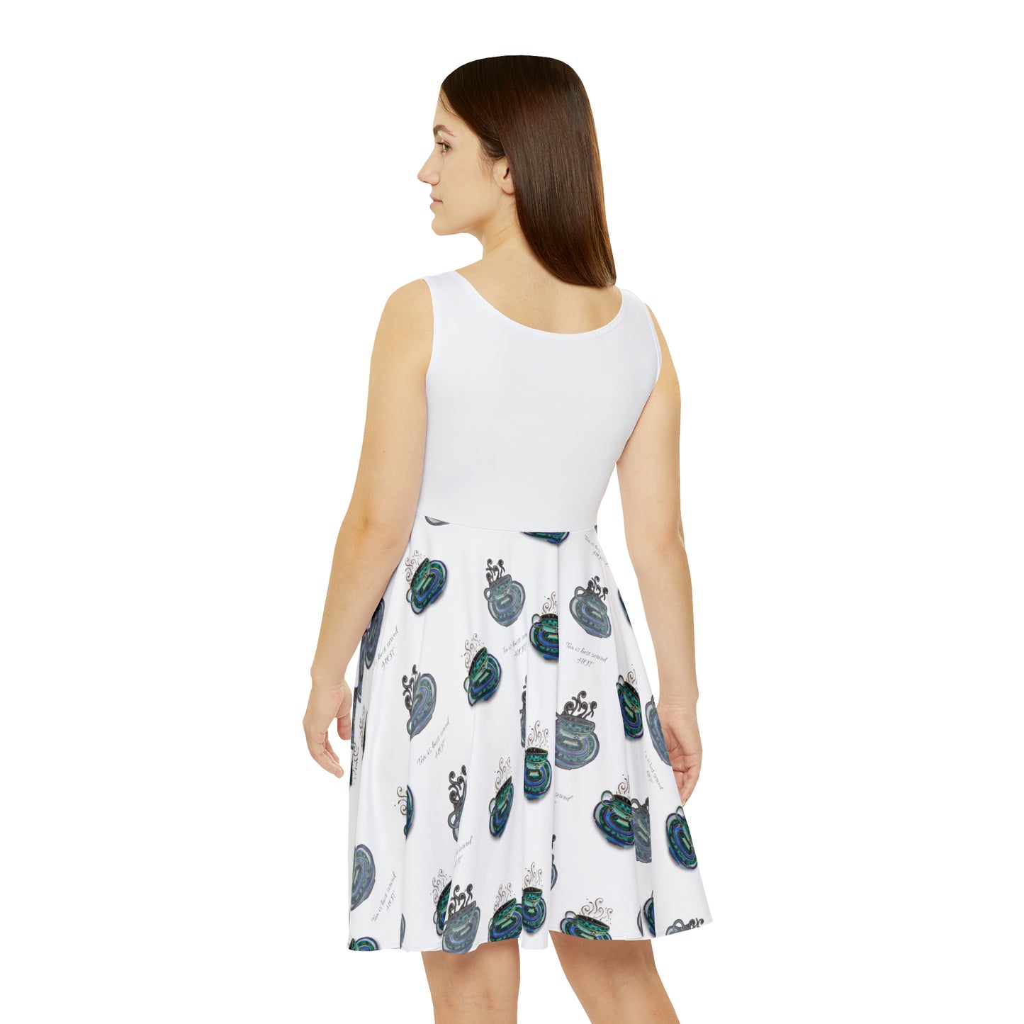 Tea is best served HOT Women's Skater Dress (AOP)