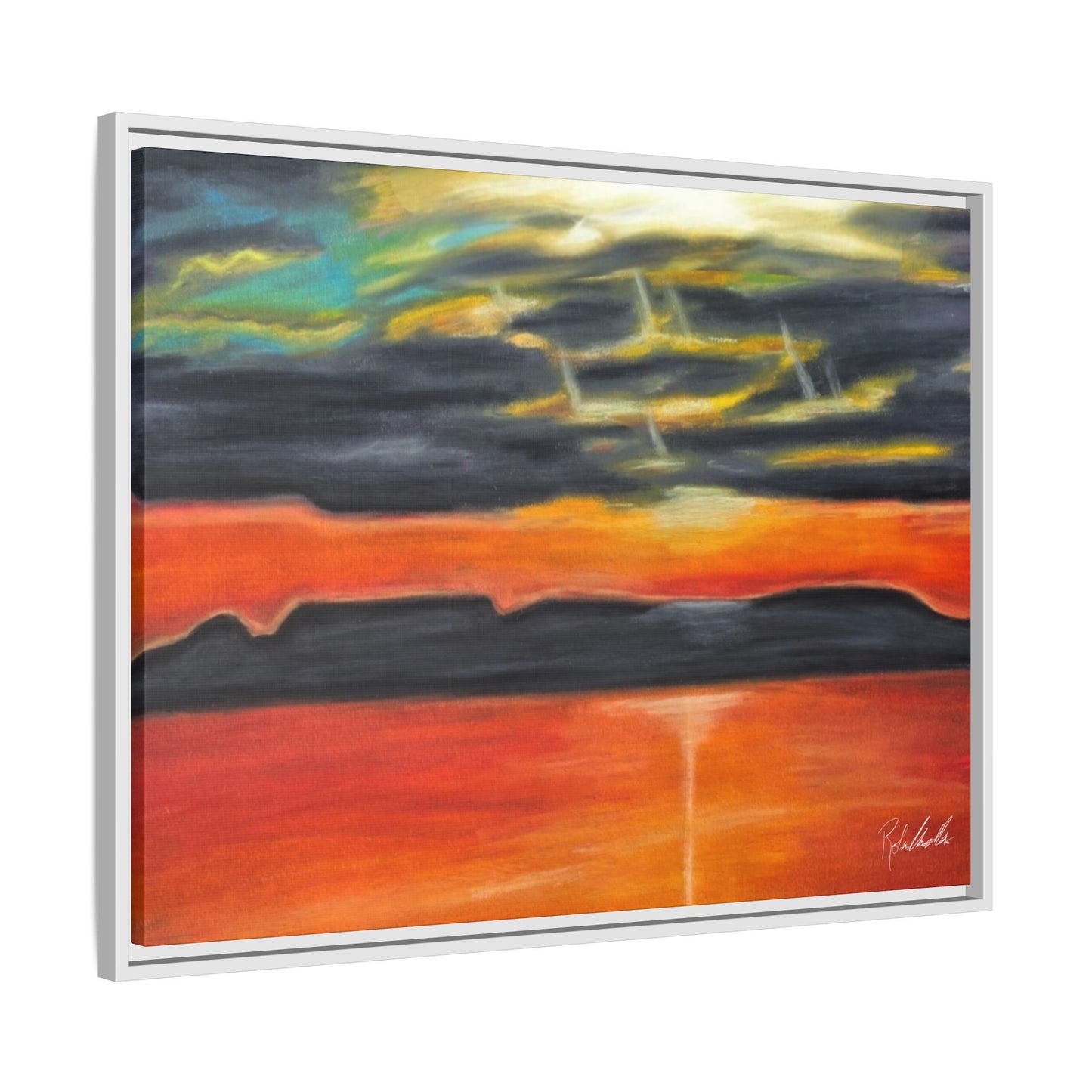 Sleeping Giant at Sunset Framed Wall Art