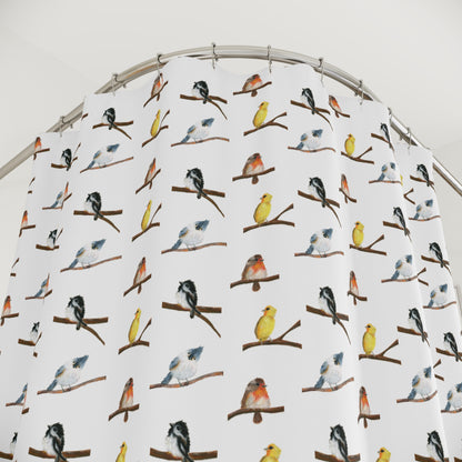 Colorful Birds Shower Curtain