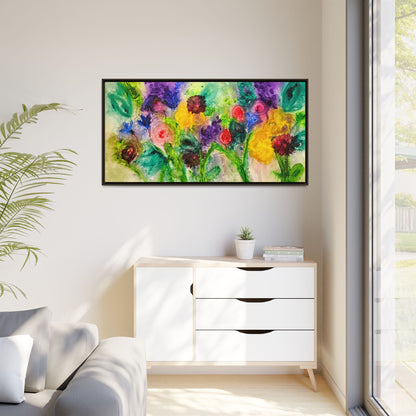 Abstract Flowers Framed Wall Art